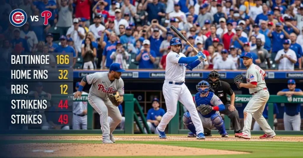 Chicago Cubs vs Phillies Match Player Stats Chicago Cubs vs Phillies Match Player Stats