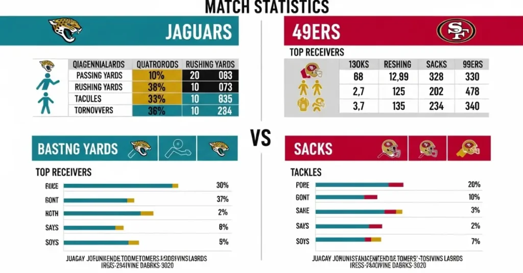 Jacksonville Jaguars vs 49ers Match Player Stats Jacksonville Jaguars vs 49ers Match Player Stats